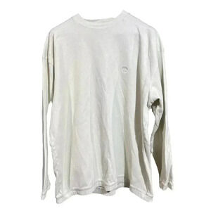 Eco Green 100% Organic Cotton Thermal Pullover Shirt Long Sleeve Cream